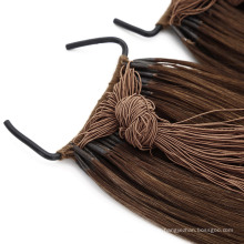 Human Hair Virgin Hair Knot Thread Tied Style Hair Extension Remy Grade Hair